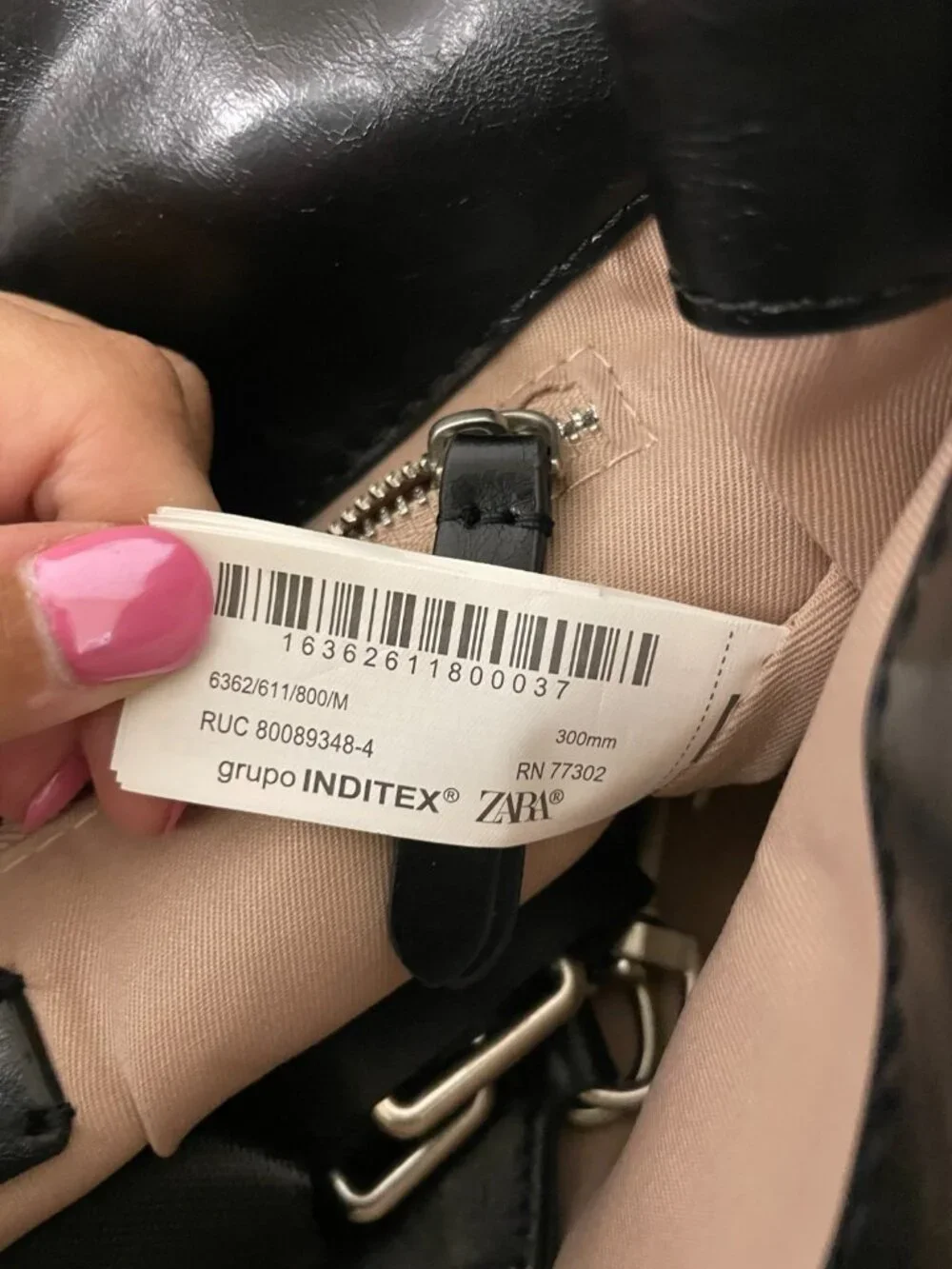 Zara Womens Shoulder Bag Purse Black Soft Flap Chain Crossbody 6362/611 NWT